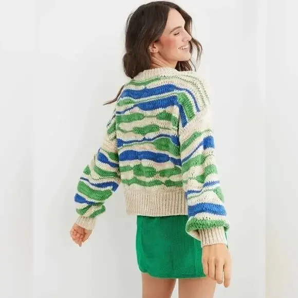 Aerie Intarsia Wool Blend Sweater NWT - Picture 2 of 5